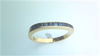 Ringe Sommer Dame Riviere in Gelbgold Zaffiro ZAF CARRE BINARIO - ZAF CARRE BINARIO